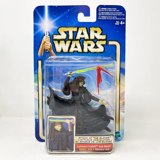 Vintage Hasbro Star Wars Mid MOC Luminara Unduli (Jedi Master) #02-26 - Hasbro SAGA Series 3.75"