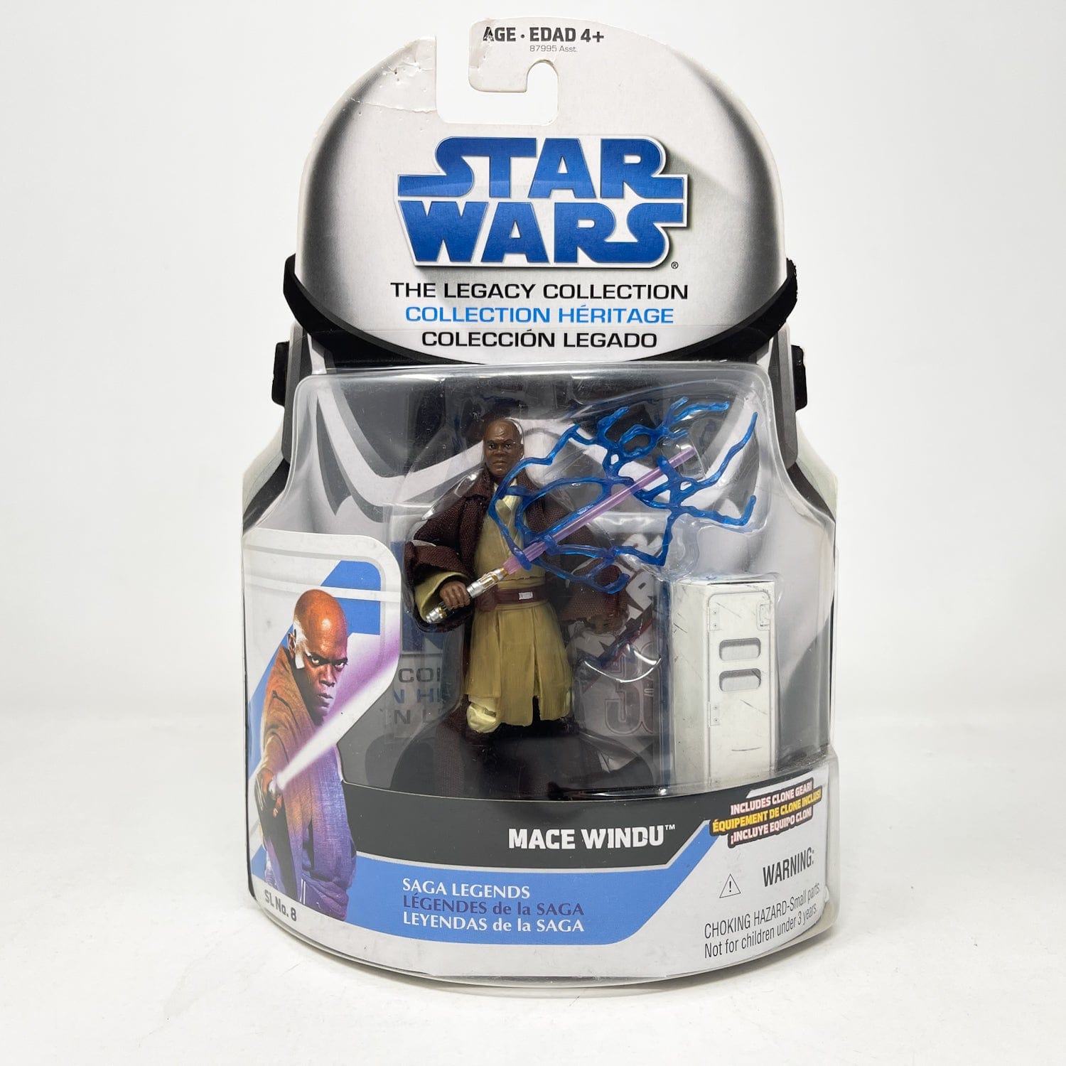 Vintage Hasbro Star Wars Mid MOC Mace Windu #6 - Hasbro Saga Legends - 30th Anniversary Collection