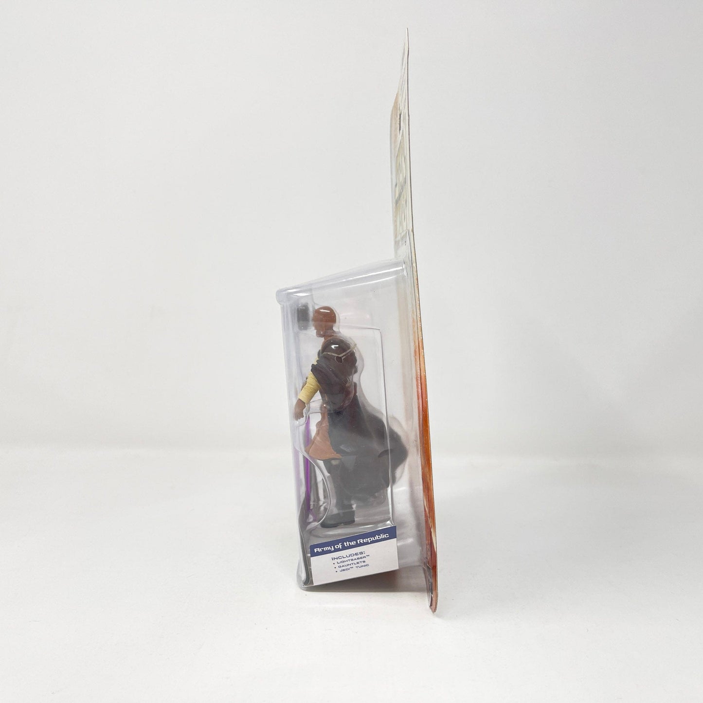 Vintage Hasbro Star Wars Mid MOC Mace Windu - General of the Republic Army 03-48 (2003) - SAGA Clone Wars MOC