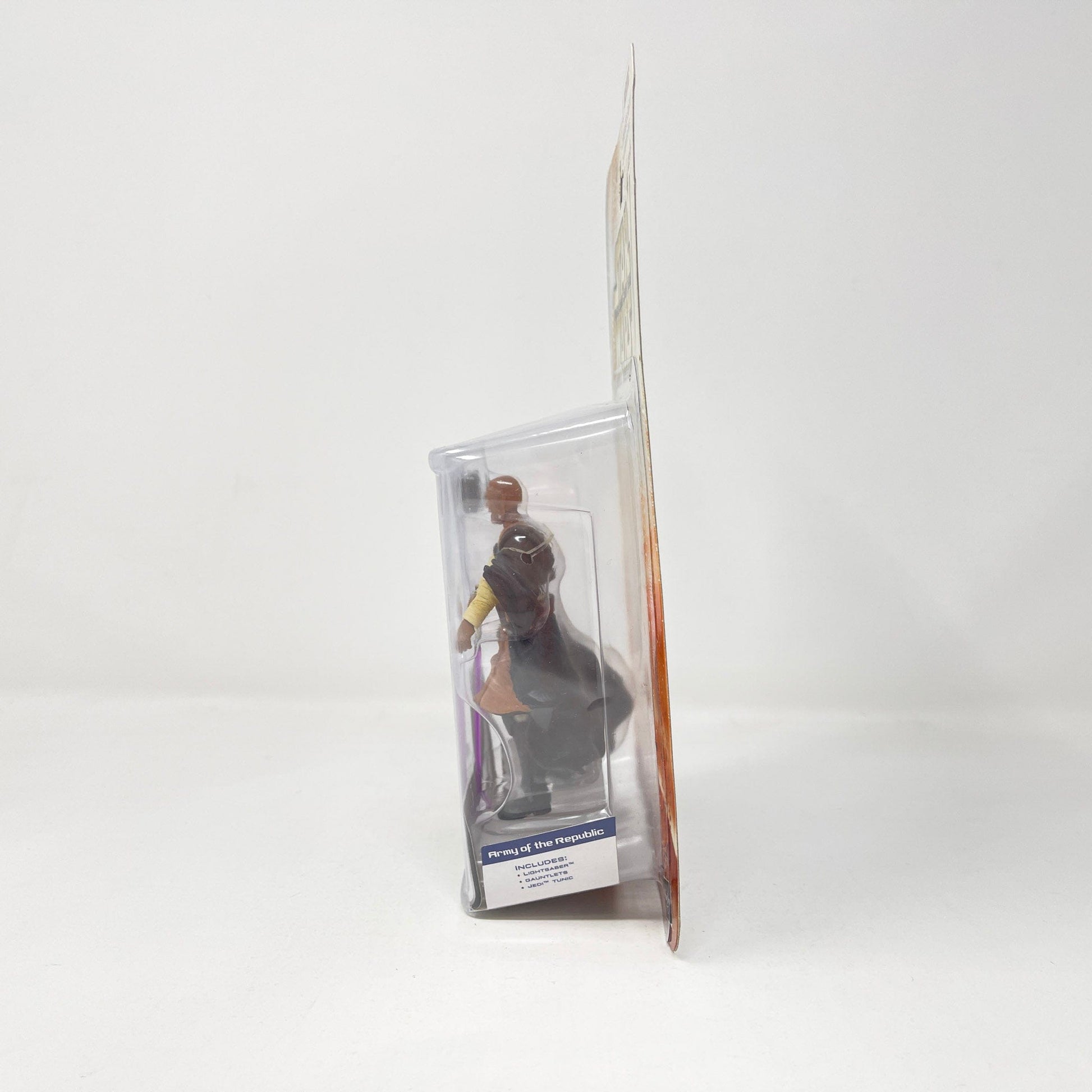 Vintage Hasbro Star Wars Mid MOC Mace Windu - General of the Republic Army 03-48 (2003) - SAGA Clone Wars MOC