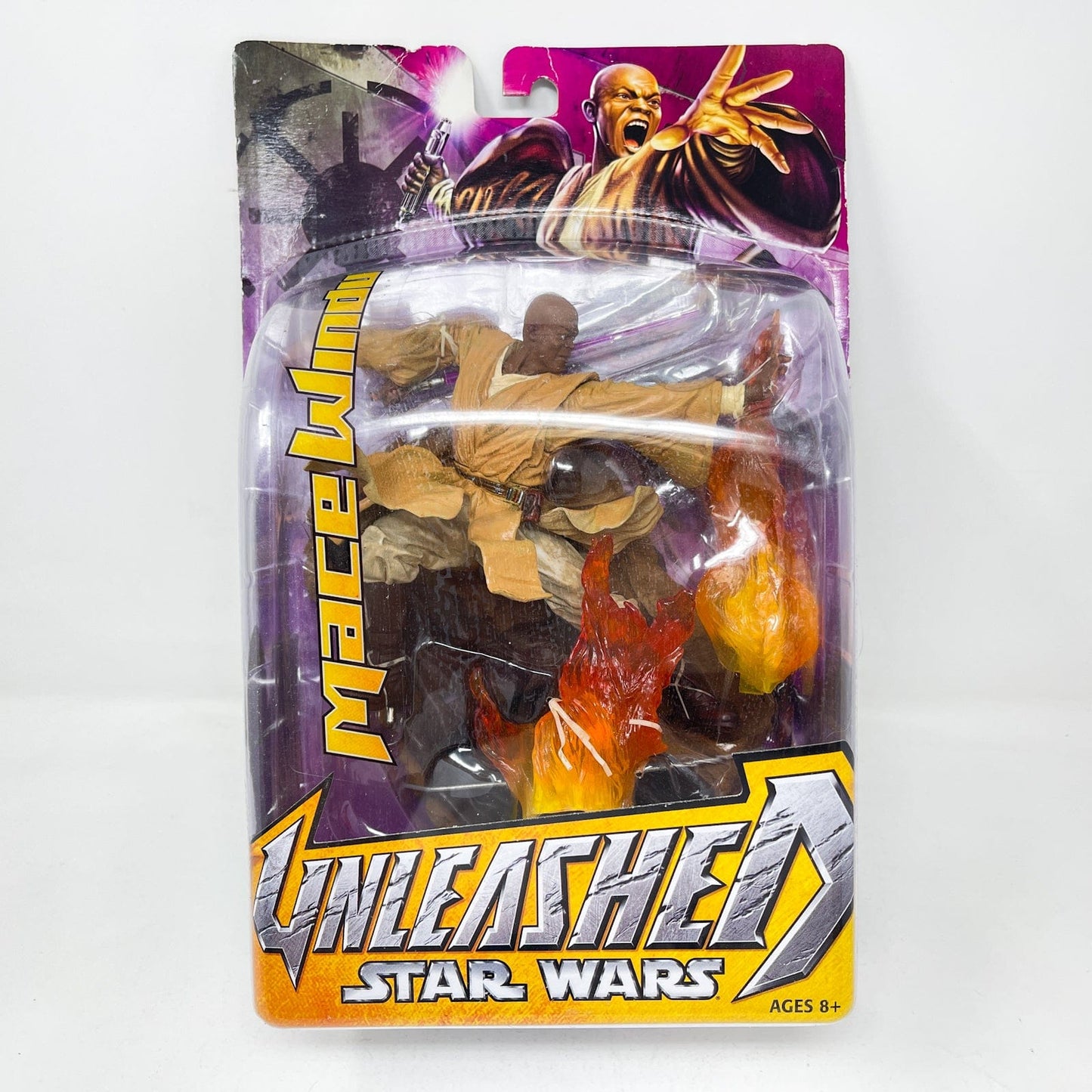 Vintage Hasbro Star Wars Mid MOC Mace Windu - Hasbro Unleashed Collection (2003)