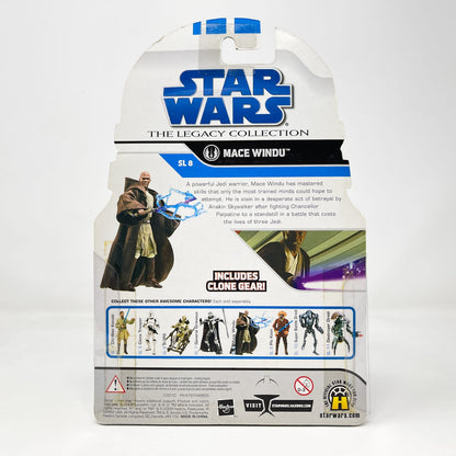Vintage Hasbro Star Wars Mid MOC Mace Windu SL 08 - Hasbro Legacy Collection (2008)