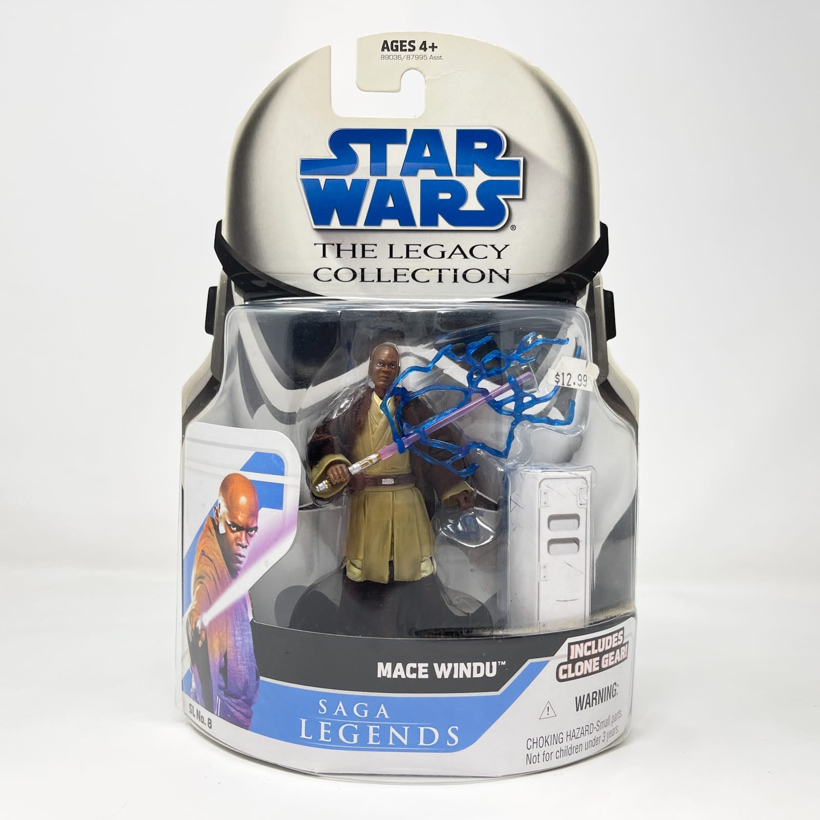Vintage Hasbro Star Wars Mid MOC Mace Windu SL 08 - Hasbro Legacy Collection (2008)