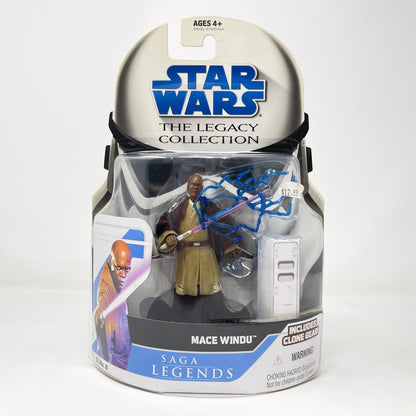 Vintage Hasbro Star Wars Mid MOC Mace Windu SL 08 - Hasbro Legacy Collection (2008)
