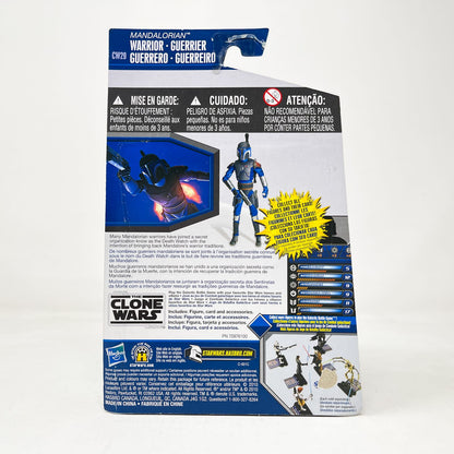 Vintage Hasbro Star Wars Mid MOC Mandalorian Warrior CW29 - Hasbro The Clone Wars (2010)