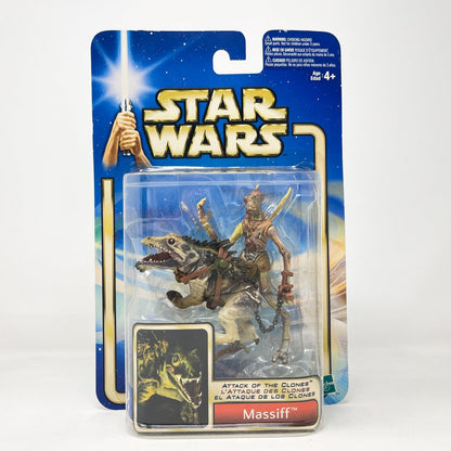 Vintage Hasbro Star Wars Mid MOC Massif (with Geonosian Warrior) #02-34 - Hasbro SAGA Series 3.75"