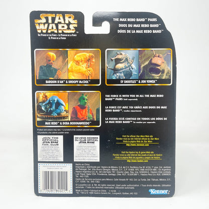 Vintage Hasbro Star Wars Mid MOC Max Rebo & Doda Bodonawieedo (Max Rebo Band Pairs) - Kenner 1998 Power of the Force (POTF2)