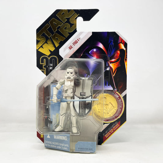 Vintage Hasbro Star Wars Mid MOC McQuarrie Stormtrooper (Concept) #09 GOLD COIN - Hasbro 30th Anniversary Collection (2007)