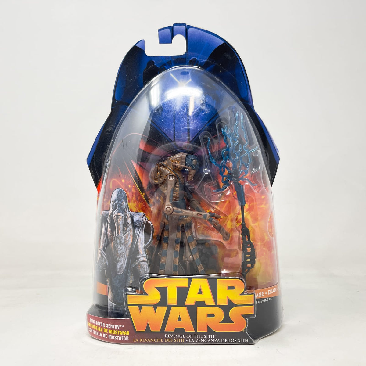Vintage Hasbro Star Wars Mid MOC Mustafar Sentry (Spinning Energy Bolt) #56 - Hasbro ROTS 2005