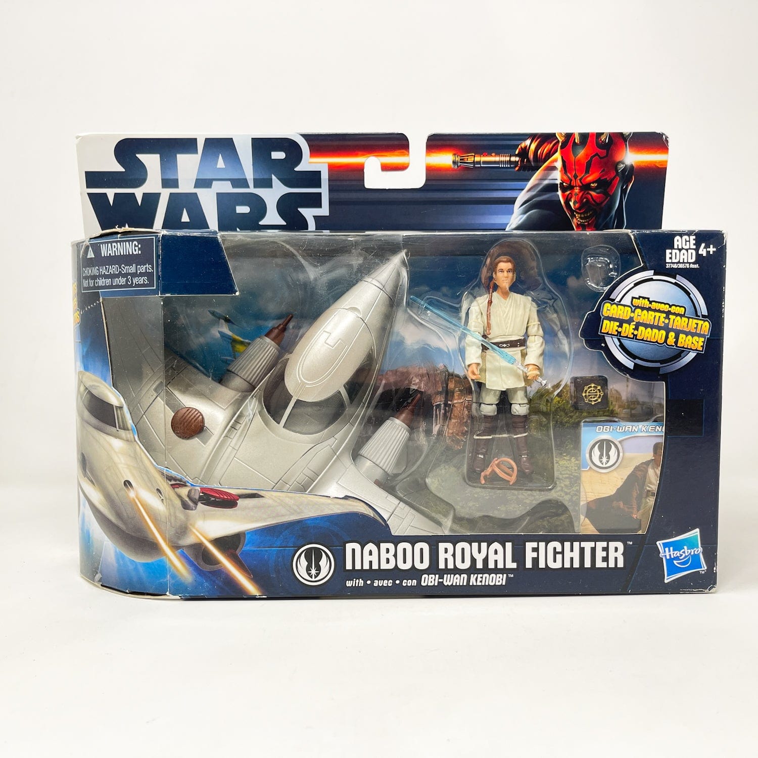 Vintage Hasbro Star Wars Mid MOC Naboo Royal Fighter w/ Obi-Wan Kenobi - Hasbro Legacy 2-Pack (2011)