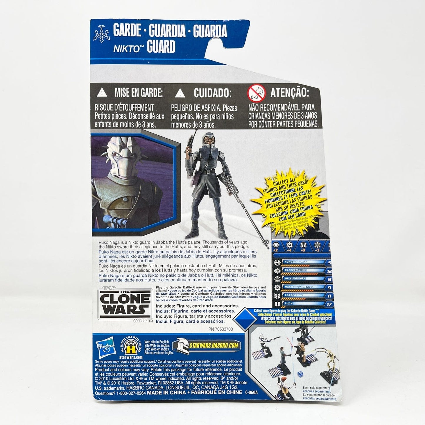 Vintage Hasbro Star Wars Mid MOC Nikto Guard - Hasbro The Clone Wars (2010)