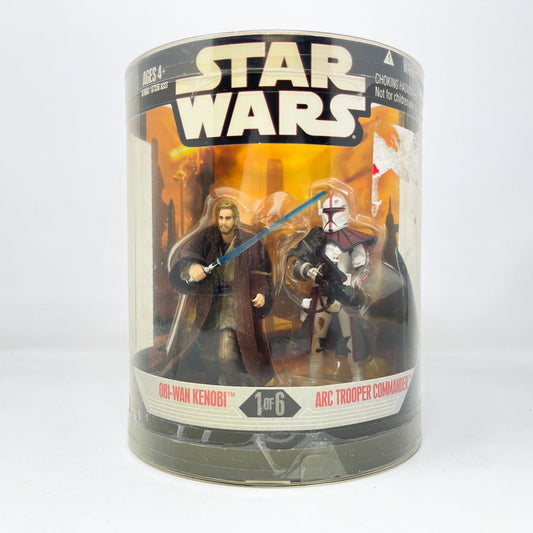 Vintage Hasbro Star Wars Mid MOC Obi-Wan Kenobi and ARC Trooper Commander Order 66 2-pack - Hasbro 30th Anniversary