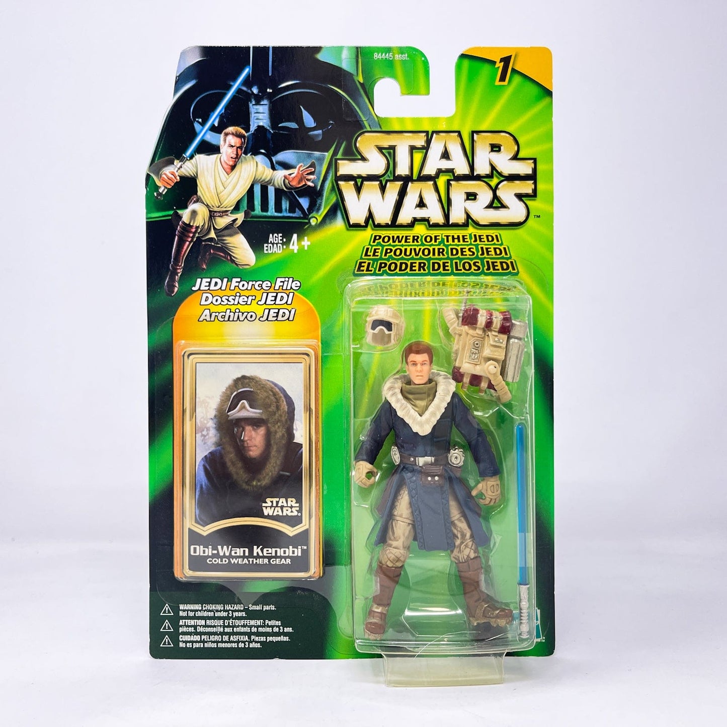 Vintage Hasbro Star Wars Mid MOC Obi-Wan Kenobi (Cold Weather Gear) - Hasbro Power of the Jedi POTJ (2001)