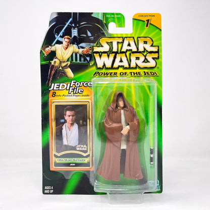 Vintage Hasbro Star Wars Mid MOC Obi-Wan Kenobi (Jedi) - Hasbro Power of the Jedi POTJ (2000)