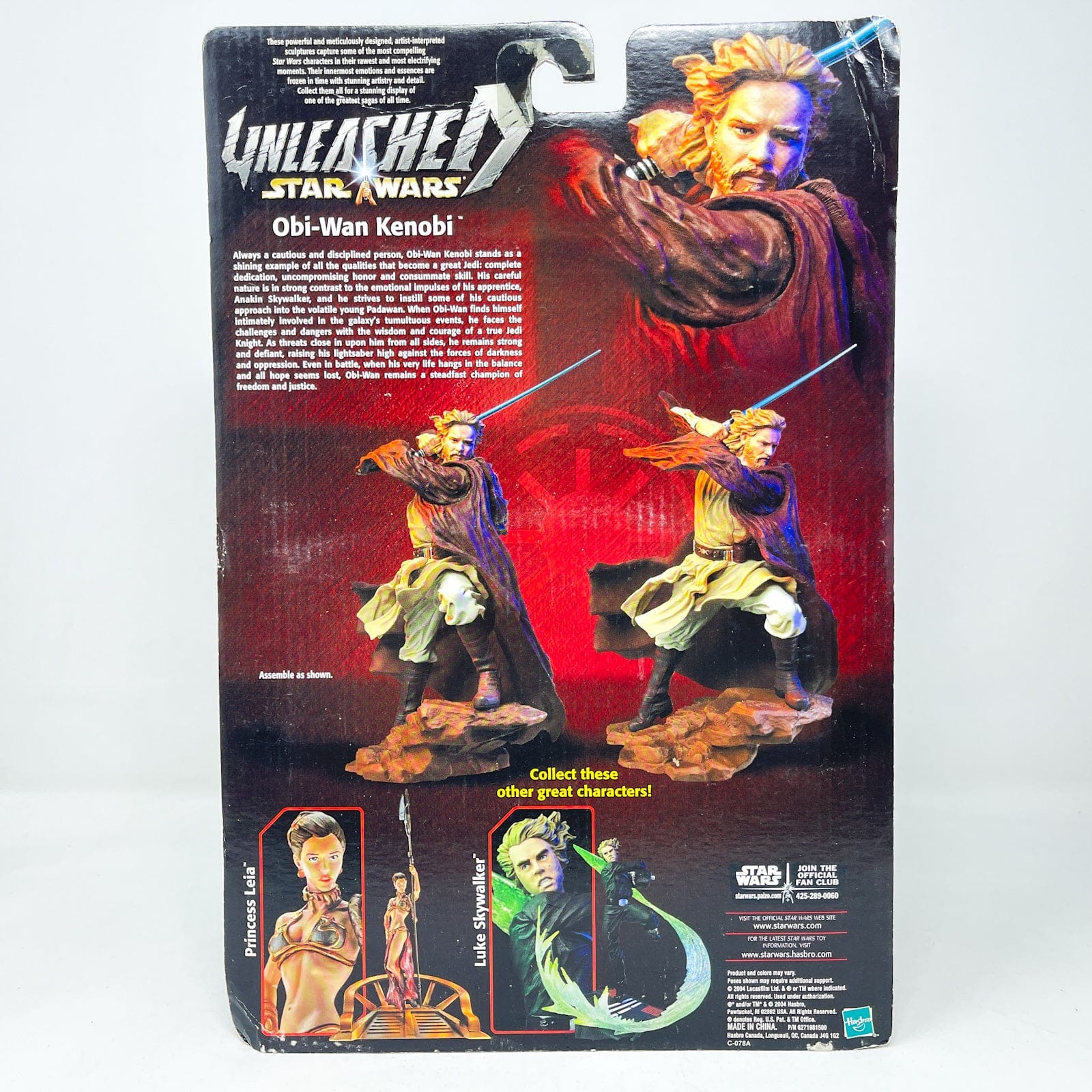 Vintage Hasbro Star Wars Mid MOC Obi-Wan Kenobi (Jedi Knight) - Hasbro Unleashed Collection (2003)