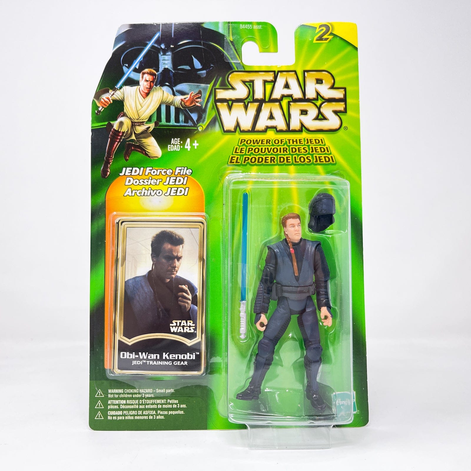Vintage Hasbro Star Wars Mid MOC Obi-Wan Kenobi (Jedi Training Gear) - Hasbro Power of the Jedi POTJ (2001)