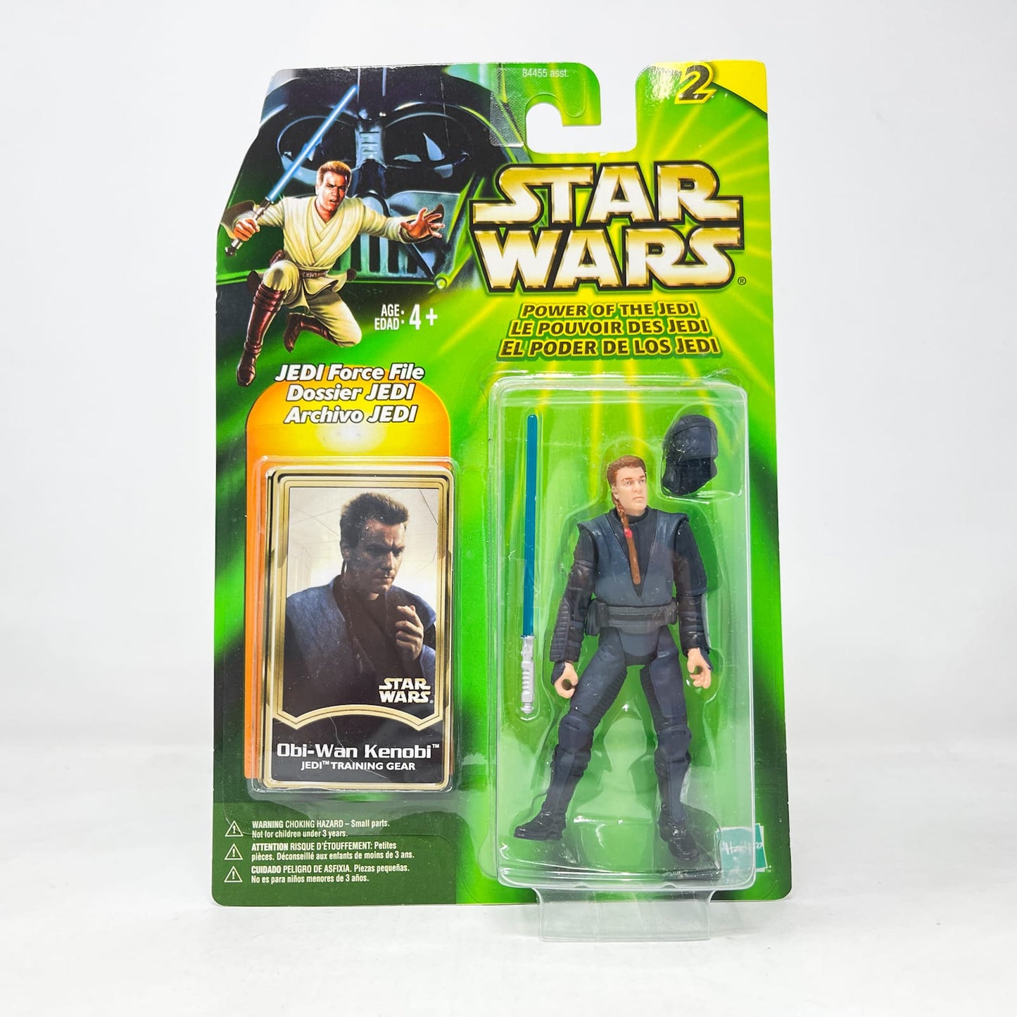 Vintage Hasbro Star Wars Mid MOC Obi-Wan Kenobi (Jedi Training Gear) - Hasbro Power of the Jedi POTJ (2001)