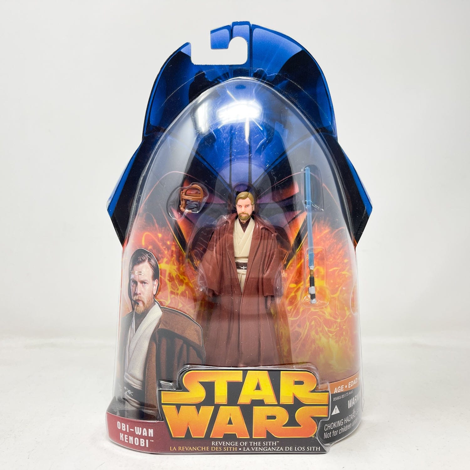 Vintage Hasbro Star Wars Mid MOC Obi-Wan Kenobi (Pilot Gear) #55 - Hasbro ROTS 2005