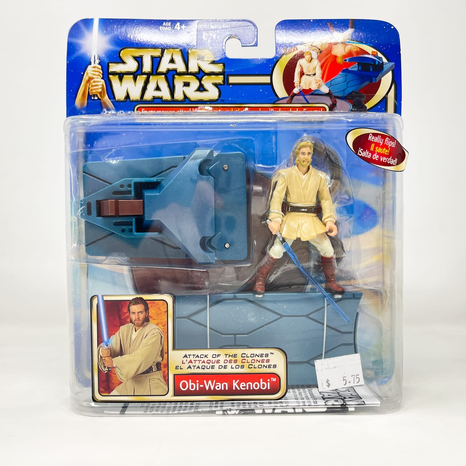 Obi-Wan Kenobi w/ Force Flipping Attack Deluxe - Hasbro SAGA