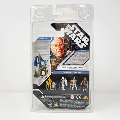 Vintage Hasbro Star Wars Mid MOC Obi-Wan & Yoda (Concept) SDCC - Hasbro 30th Anniversary Collection 3.75"