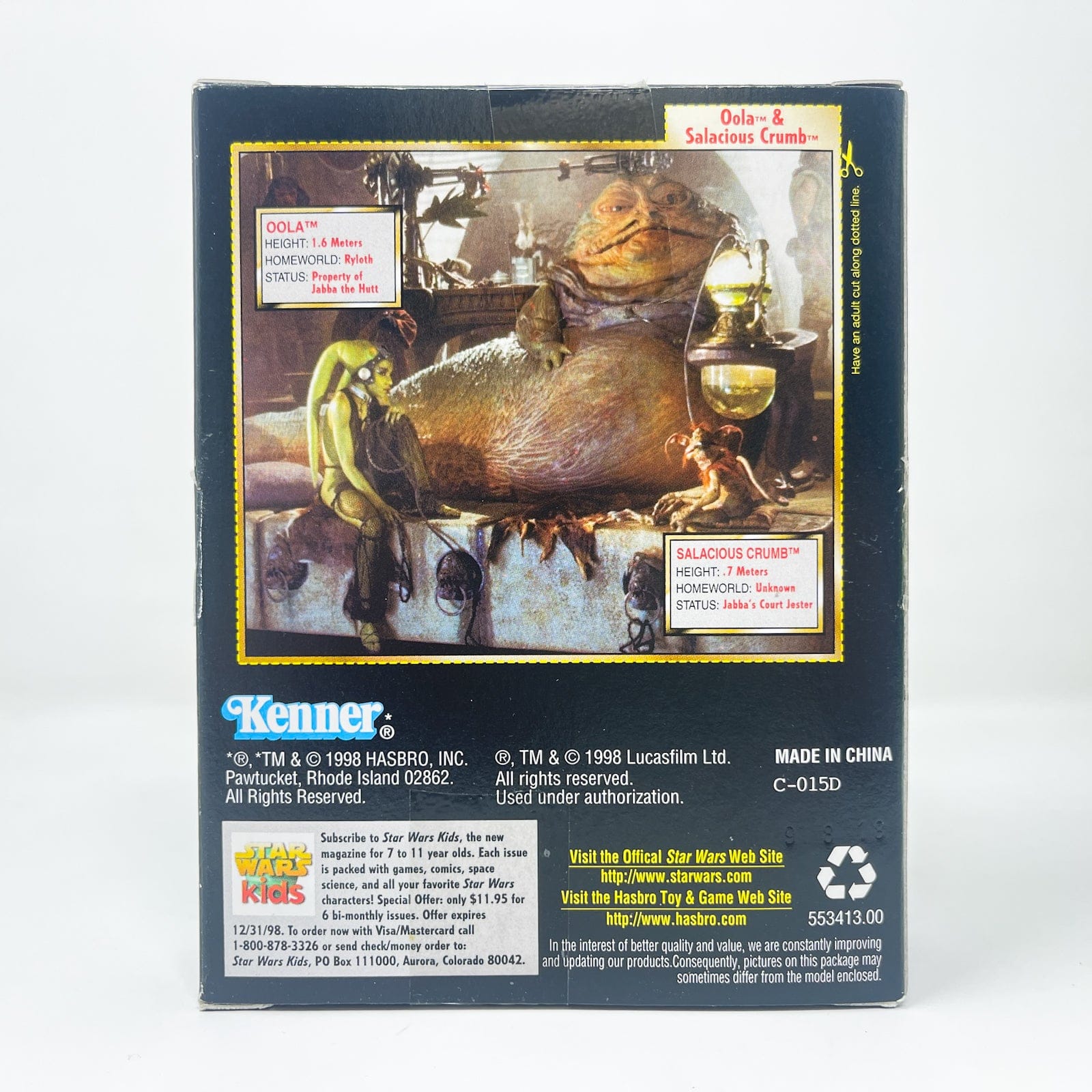 Oola & Salacious Crumb - Kenner 1998 Power of the Force (POTF2