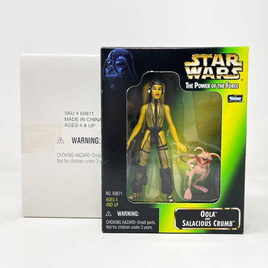 Vintage Hasbro Star Wars Mid MOC Oola & Salacious Crumb - Kenner 1998 Power of the Force (POTF2)