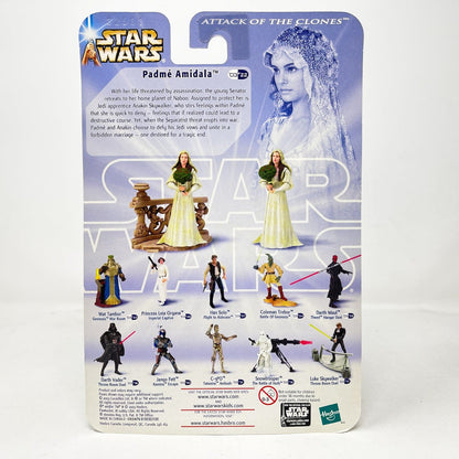 Vintage Hasbro Star Wars Mid MOC Padme Amidala (Secret Ceremony) #03-22 - Hasbro SAGA Series 3.75"