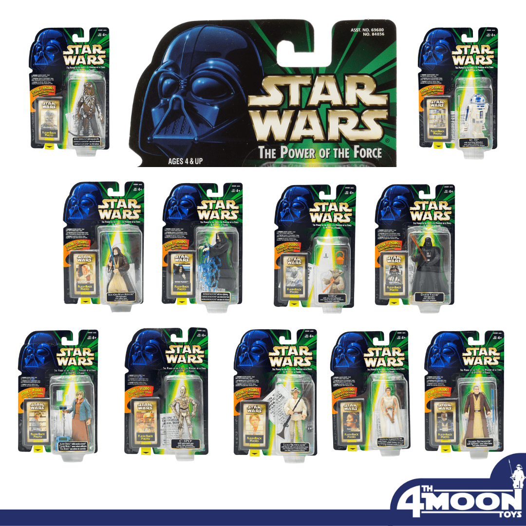 Vintage Hasbro Star Wars Mid MOC Power of the Force Flashback Series - Complete Set of 11 – Hasbro (1999)