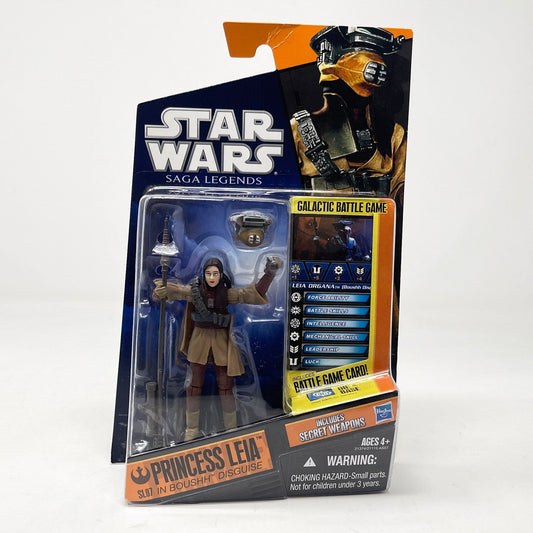 Vintage Hasbro Star Wars Mid MOC Princess Leia in Boushh Disguise SL07 - Hasbro Saga Legends 2009 Star Wars Action Figure