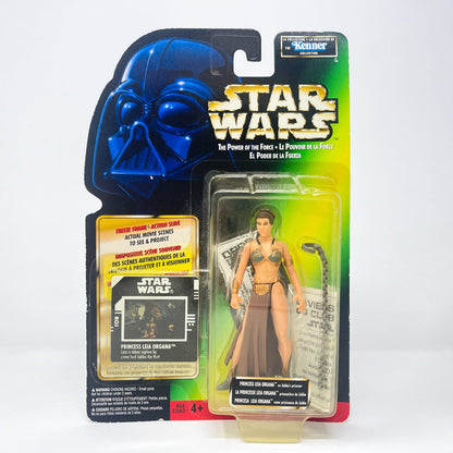 Vintage Hasbro Star Wars Mid MOC Princess Leia Organa as Jabba's Prisoner(Slave Leia) - Kenner Power of the Force (POTF2)