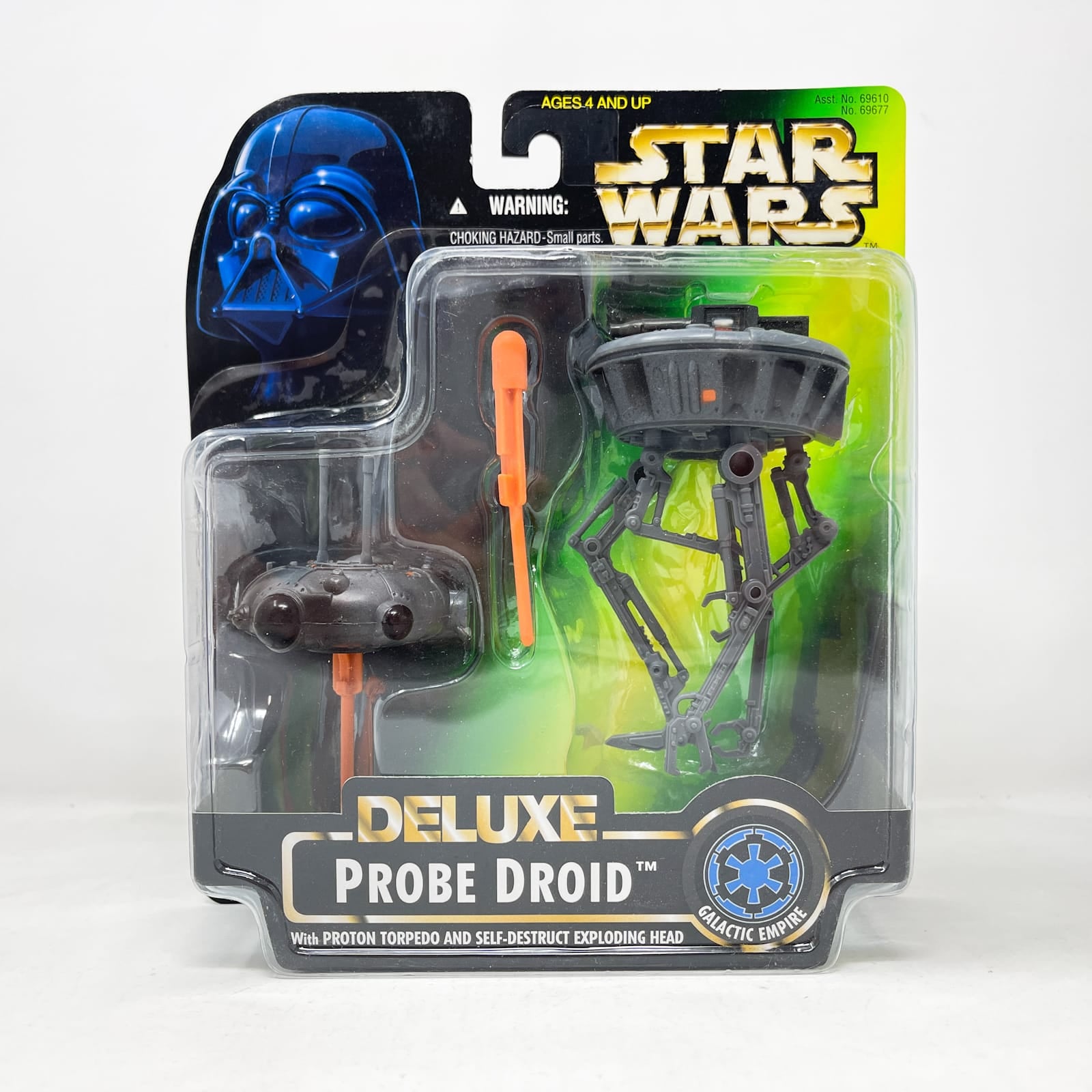 Vintage Hasbro Star Wars Mid MOC Probe Droid (Deluxe) – Hasbro Star Wars Power of the Force (1996)