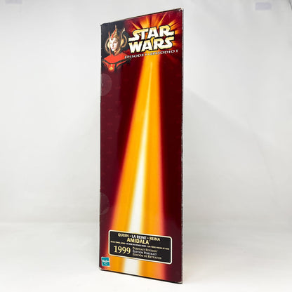 Vintage Hasbro Star Wars Mid MOC Queen Amidala Black Travel Gown Portrait Edition 12 inch – Hasbro Episode I (1999)