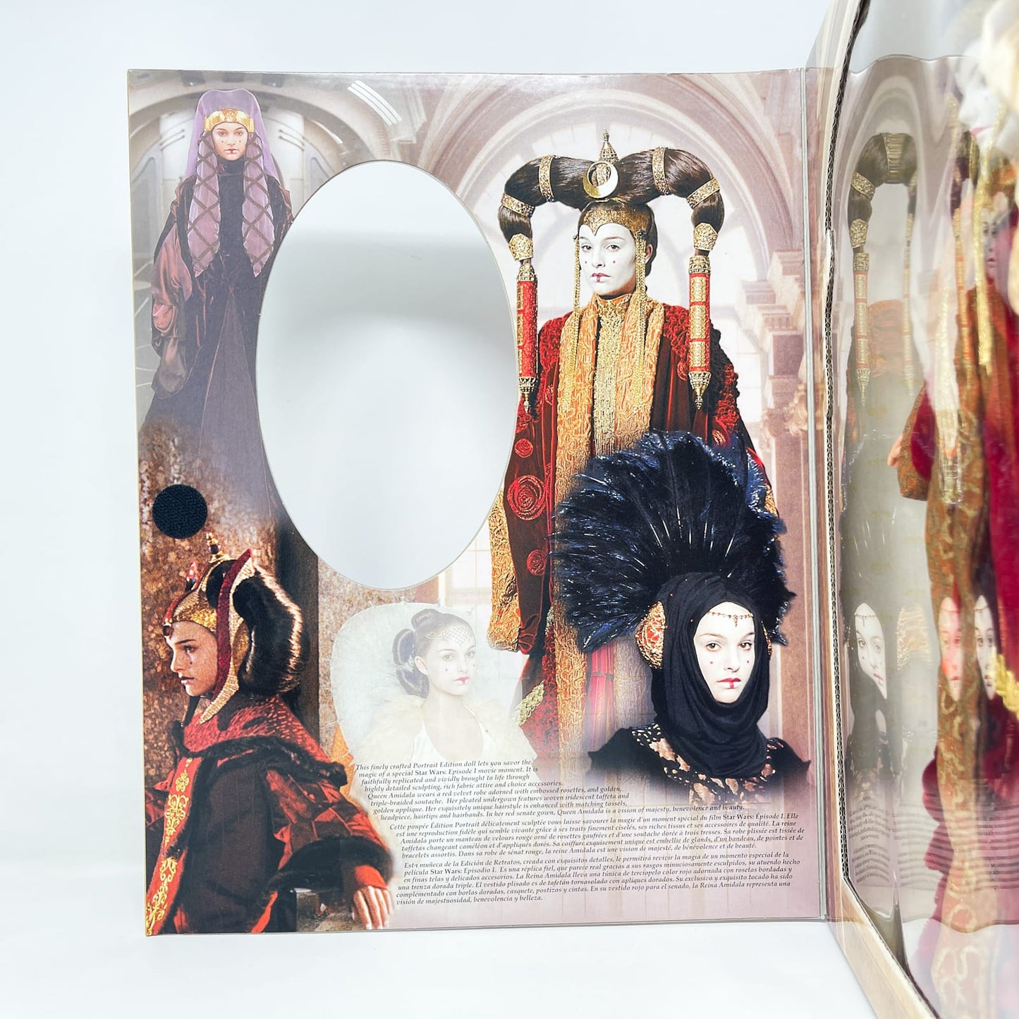 Vintage Hasbro Star Wars Mid MOC Queen Amidala Red Senate Gown Portrait Edition 12 inch – Hasbro Episode I (1999)