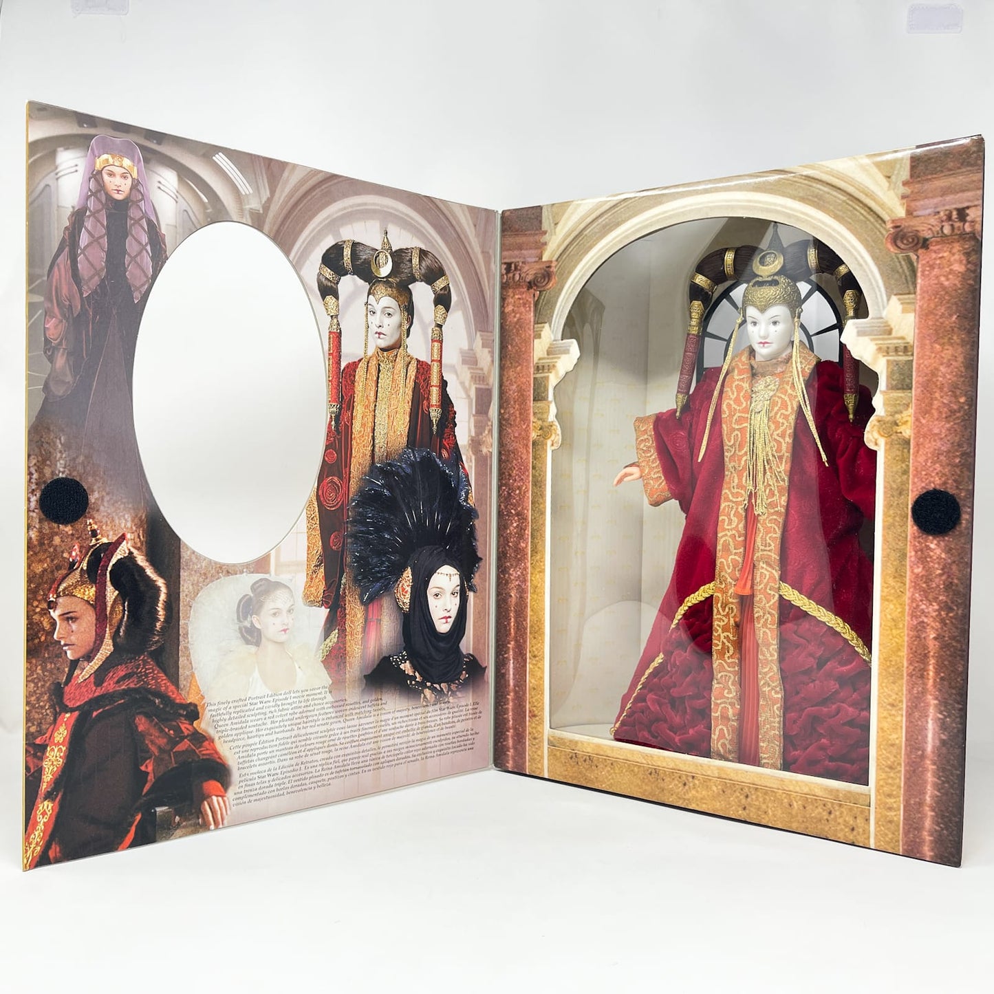 Vintage Hasbro Star Wars Mid MOC Queen Amidala Red Senate Gown Portrait Edition 12 inch – Hasbro Episode I (1999)