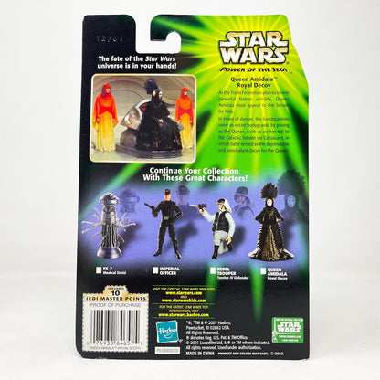 Vintage Hasbro Star Wars Mid MOC Queen Amidala (Royal Decoy) - Hasbro Power of the Jedi POTJ (2001)