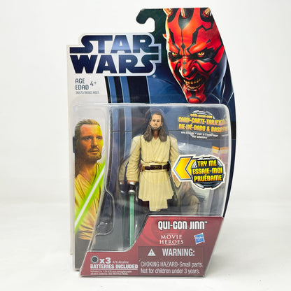 Vintage Hasbro Star Wars Mid MOC Qui-Gon Jinn MH18 – Hasbro Movie Heroes (2012)