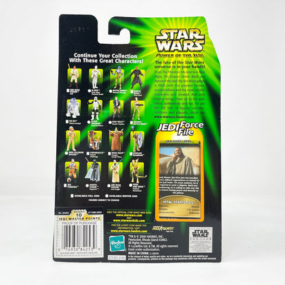Vintage Hasbro Star Wars Mid MOC Qui-Gon Jinn (Mos Espa Disguise) - Hasbro Power of the Jedi POTJ (2000)