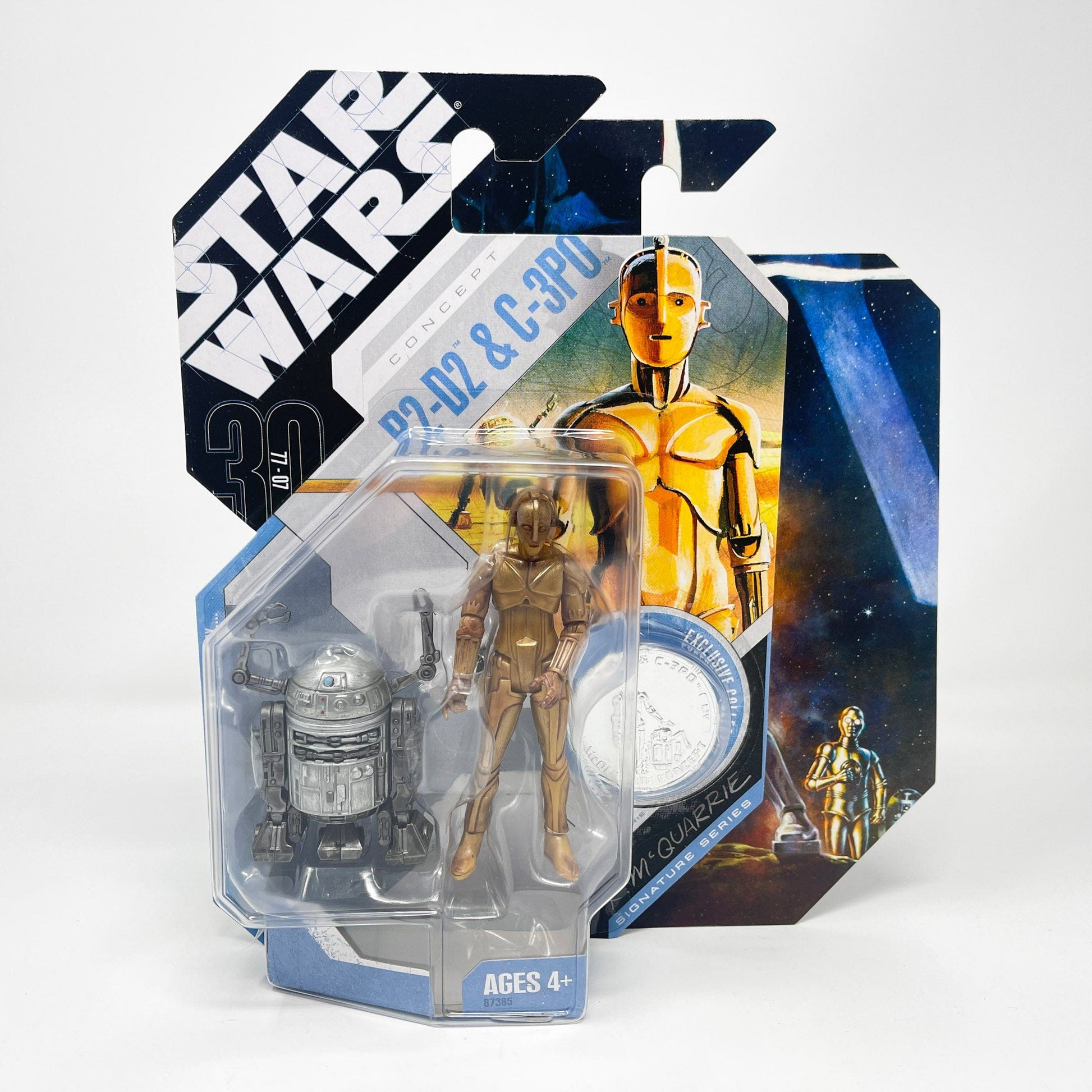 Vintage Hasbro Star Wars Mid MOC R2-D2 & C-3PO Concept - Celebration IV Exclusive - Hasbro 30th Anniversary Collection