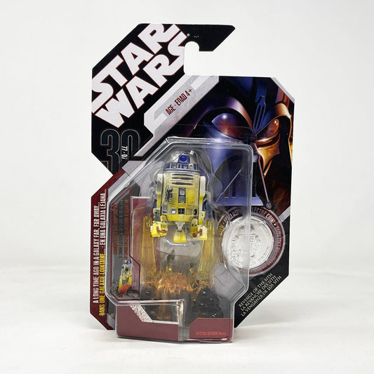 Vintage Hasbro Star Wars Mid MOC R2-D2 (ROTS - Galactic Hunt) #04  - Hasbro Saga Legends - 30th Anniversary Collection