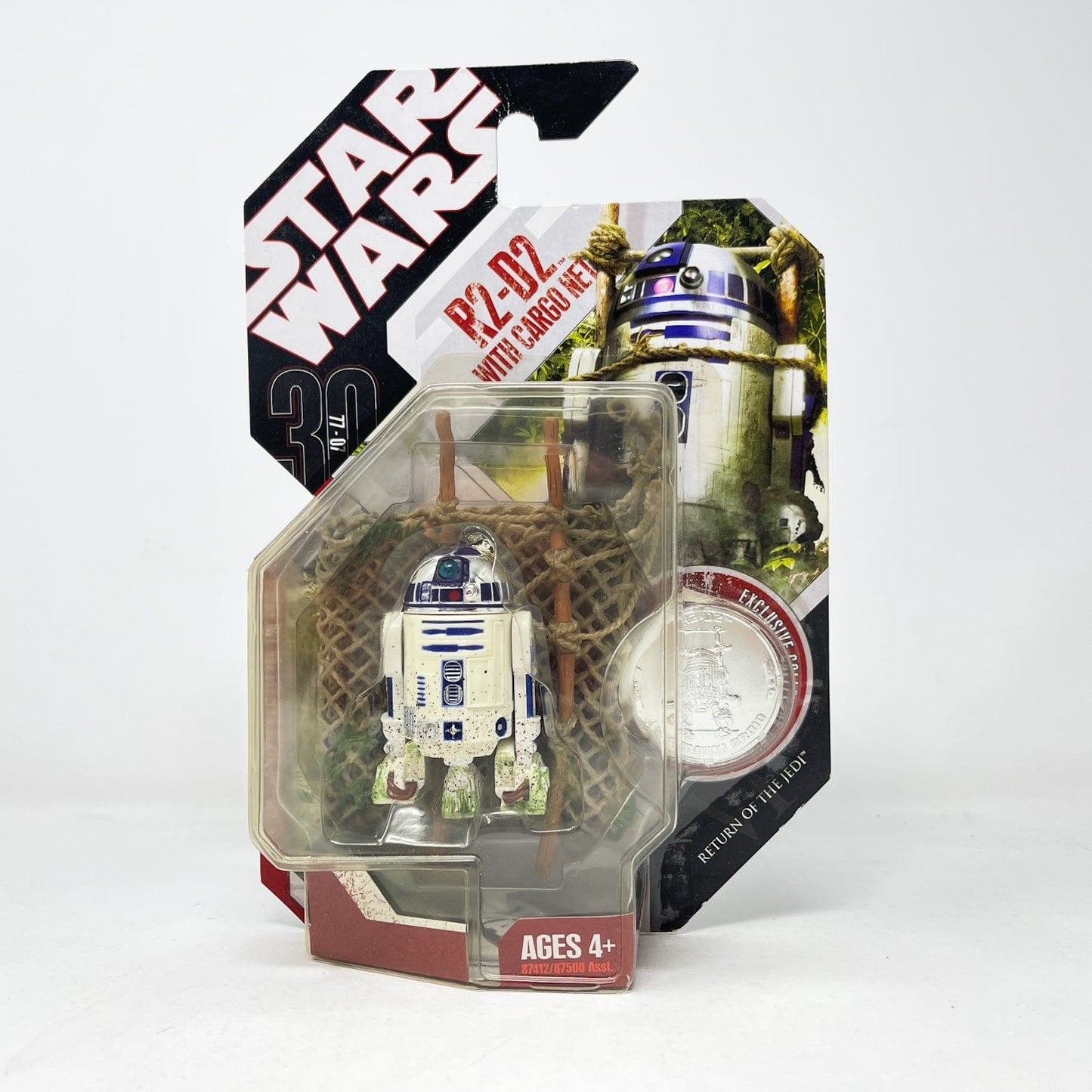 Vintage Hasbro Star Wars Mid MOC R2-D2 with Cargo Net #46 - Hasbro 30th Anniversary Collection