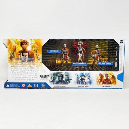 Vintage Hasbro Star Wars Mid MOC Rebel Pilots Legacy Evolutions Multipack Series 2 - Hasbro Legacy Collection (2008)