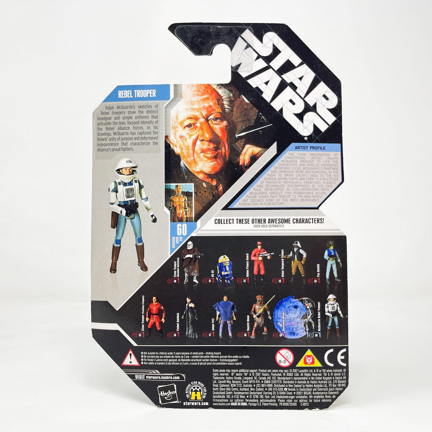 Vintage Hasbro Star Wars Mid MOC Rebel Trooper (Concept) #60 - Hasbro 30th Anniversary Collection 3.75"