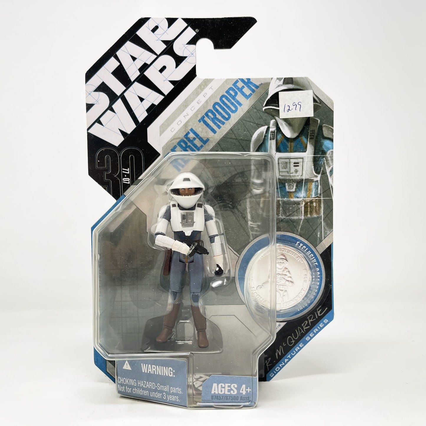 Vintage Hasbro Star Wars Mid MOC Rebel Trooper (Concept) #60 - Hasbro 30th Anniversary Collection 3.75"
