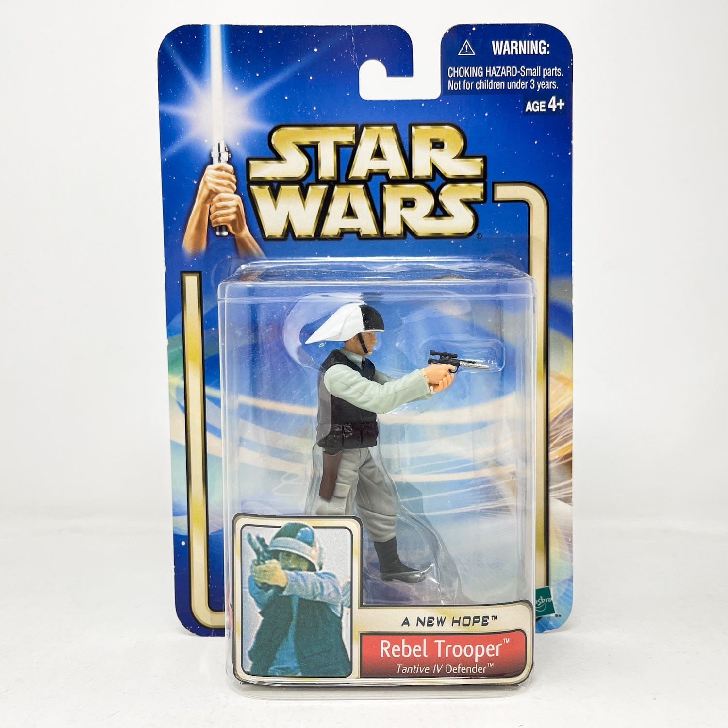 Vintage Hasbro Star Wars Mid MOC Rebel Trooper (Tantive IV Defender) #02-54 - Hasbro SAGA Series 3.75"