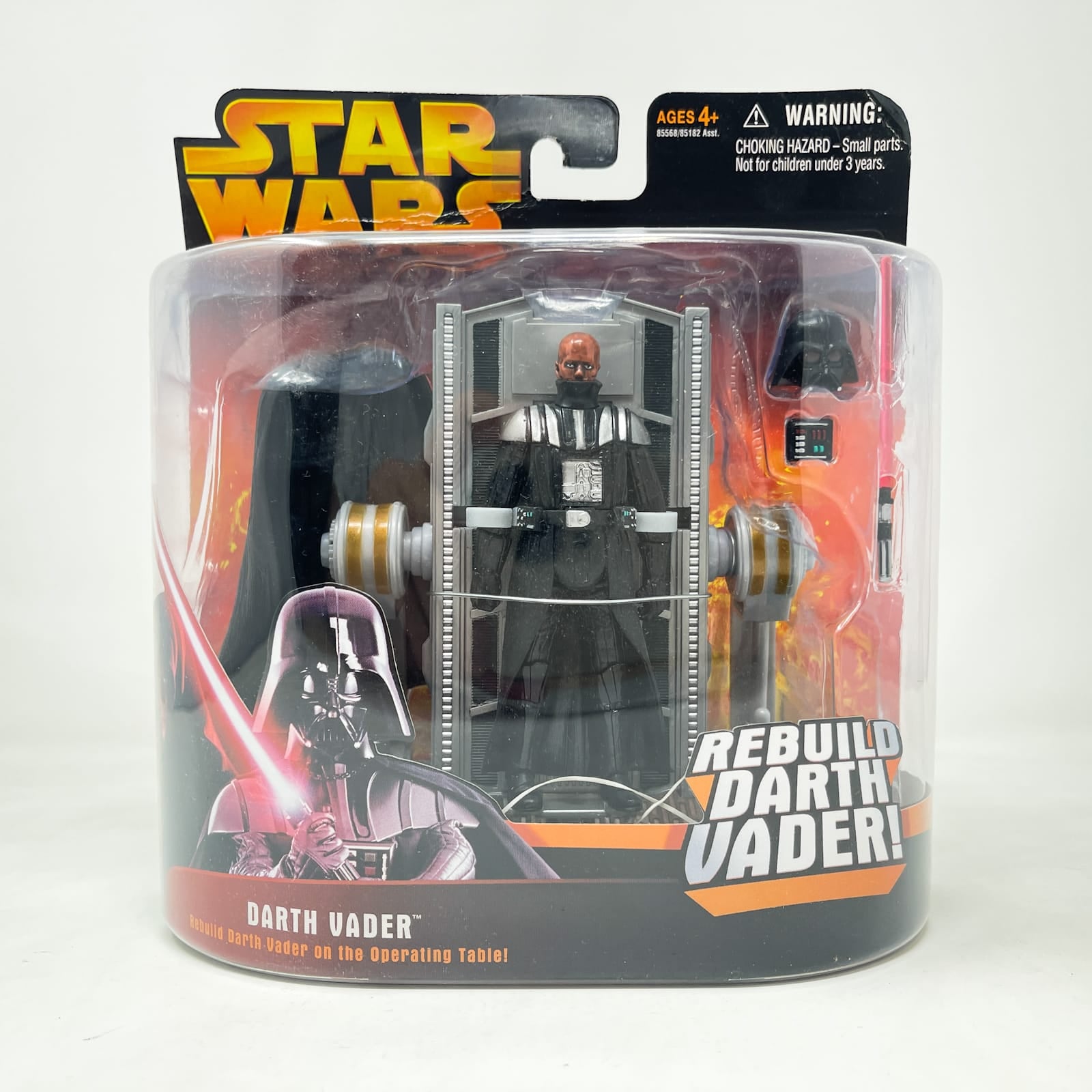 Vintage Hasbro Star Wars Mid MOC Rebuild Darth Vader 2/ Operating Table (ROTS) - Hasbro 2005 3.75" Star Wars Action Figure