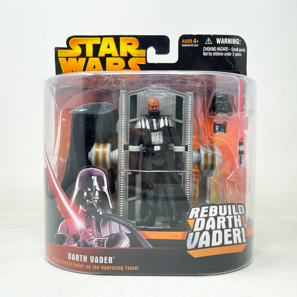 Vintage Hasbro Star Wars Mid MOC Rebuild Darth Vader 2/ Operating Table (ROTS) - Hasbro 2005 3.75" Star Wars Action Figure