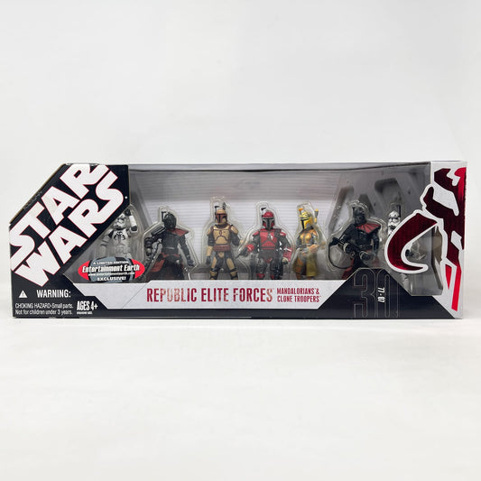 Vintage Hasbro Star Wars Mid MOC Republic Elite Forces: Mandalorians & Clone Troopers – Hasbro 30th Anniversary Collection