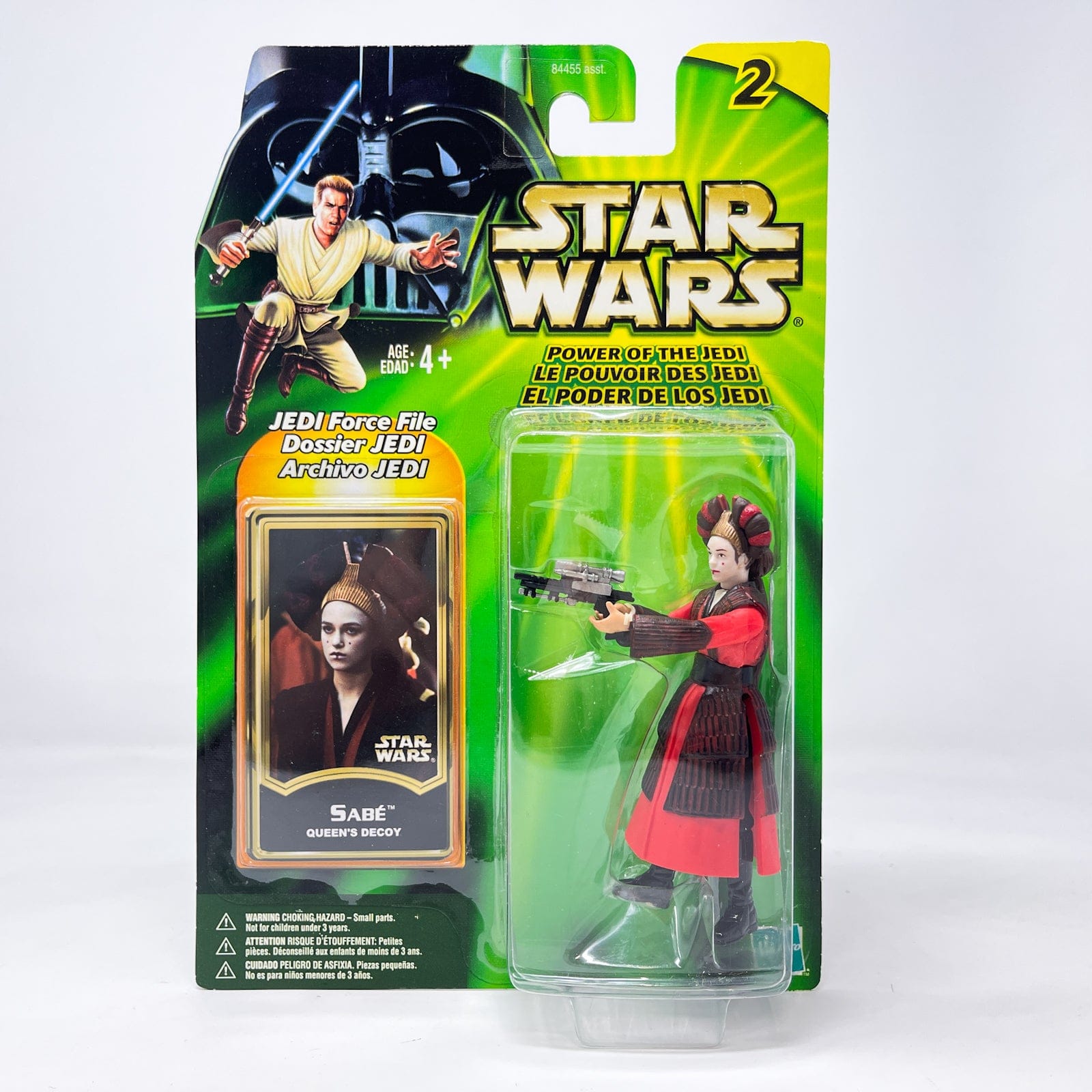 Vintage Hasbro Star Wars Mid MOC Sabe (Queen's Decoy) - Hasbro Power of the Jedi POTJ (2001)
