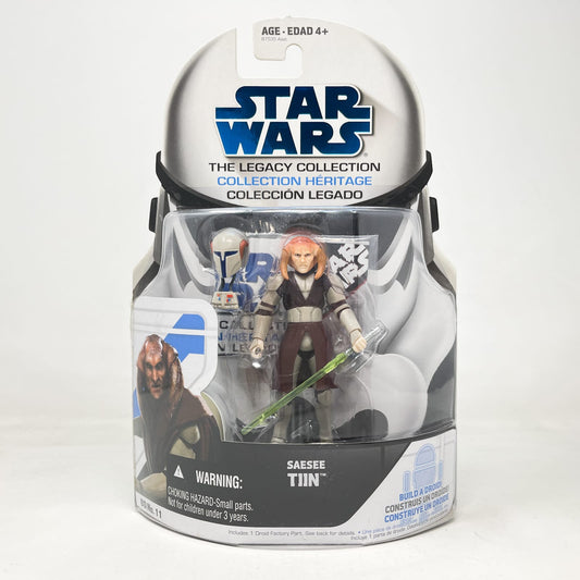 Vintage Hasbro Star Wars Mid MOC Saesee Tiin (BD 11) Jedi Master - Hasbro 2008 Legacy Collection Saga Legends Star Wars Action Figure
