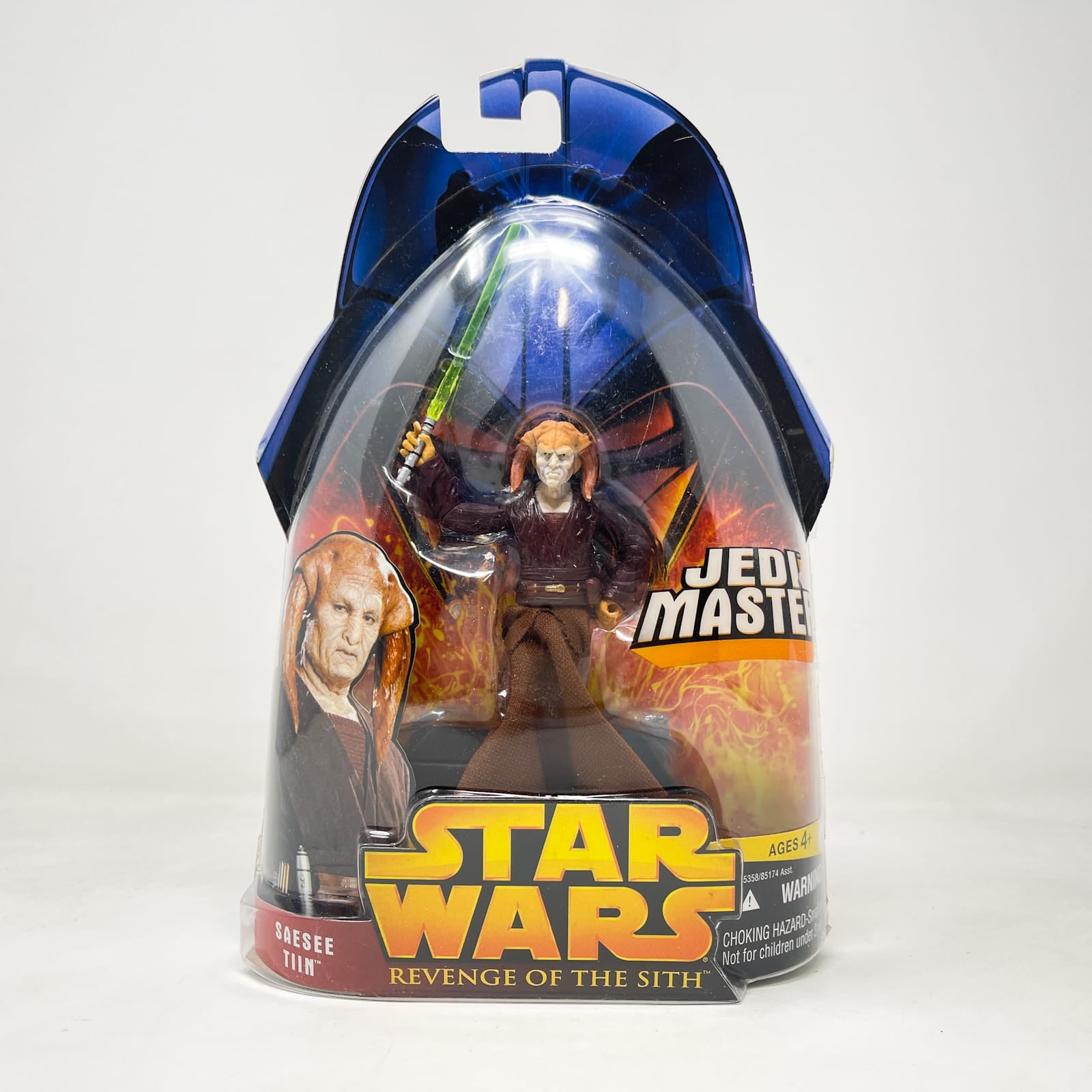 Vintage Hasbro Star Wars Mid MOC Saesee Tiin (Jedi Master) #30 - Hasbro ROTS 2005